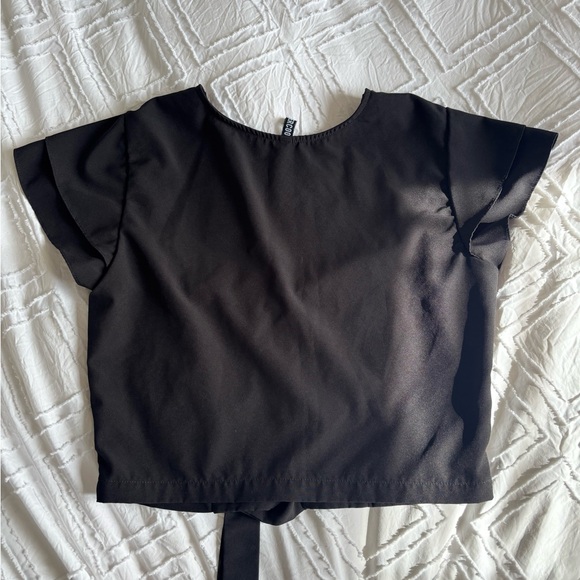 Black Button-Up Top - Picture 5 of 6